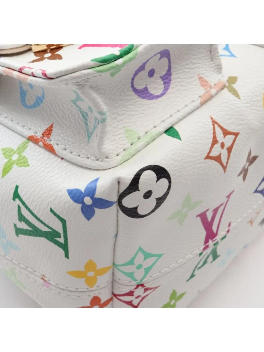 Louis Vuitton Backpack LV TM Venice Monogram Multicolor Blanc Canvas Leather LV